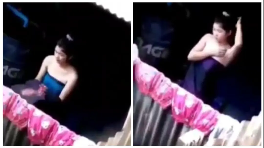 ရေချိုးချောင်းရိုက် (၄) – A Girl Shower Outside Home – မြန်မာအောကားအာခိုက်