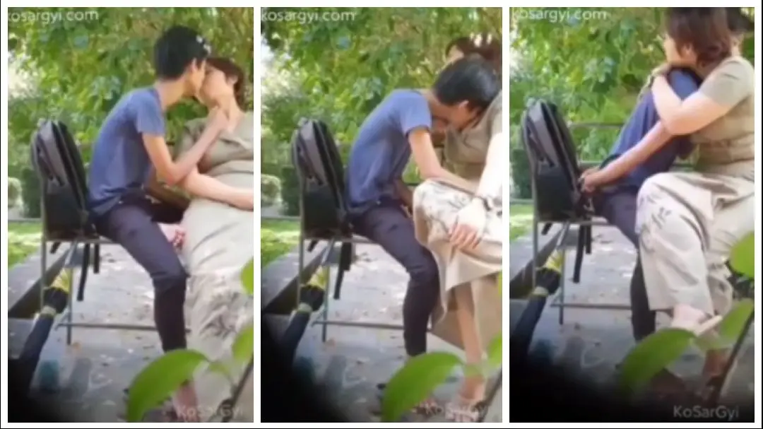 ပန်းခြံမှာ ကြည်နူးနေတာ – A Couple Dating Kissed In The Park. – မြန်မာအောကားအာခိုက်