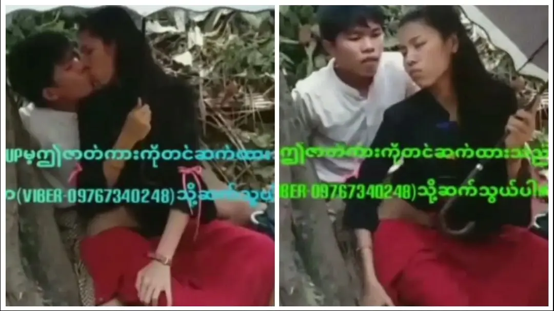 ထီးလေးဆောင်းပြီး ဆောင့်ပေးတာစော်လေးက – A Girl Who Has Riding Sex While Wearing An Umbrella – Myanmar Video