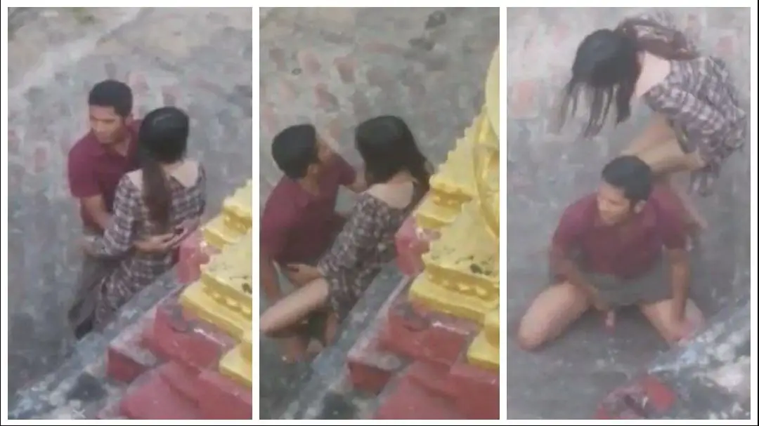 ဘုရားပေါ်လည်း မရှောင်တဲ့အတွဲ – Couple Having Sex On The Pagoda – Myanmar Video
