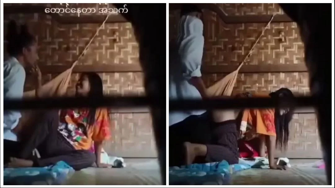 ဘဲကိုခိုးကျွေးတဲ့ မေခလာပုံ့ပုံ့ – Couple Having Doggy Sex Without Family Members Knowing – Myanmar Porn Archive