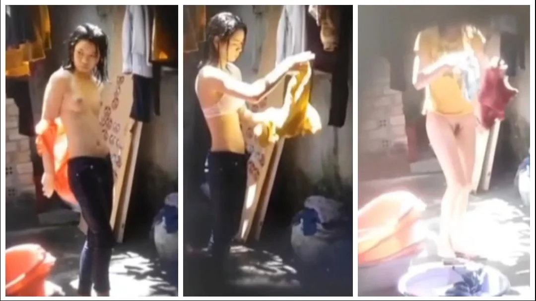 ရေစိုအဝတ်လဲနေတဲ့ ကောင်မလေး – Beautiful Young Girl Change Wet Clothes – မြန်မာအောကား