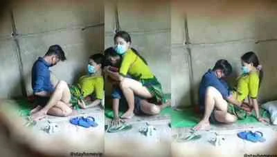 ထမီလှန်ပြီး ရှယ်ပြန်ကော့ (ချောင်းရိုက်) – မြန်မာအပြာကားသစ်